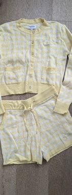 Ellandemm Limoncello Picnic Cardigan & Shorts Set